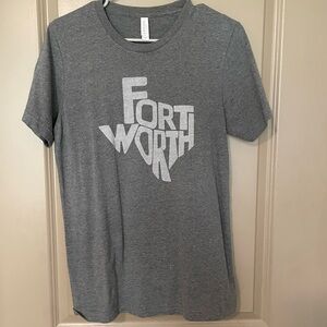 Gray Fort Worth Graphic T-Shirt
